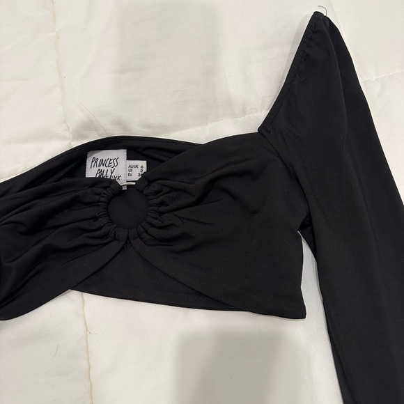 princess polly collan long sleeve top - Picture 2 of 4